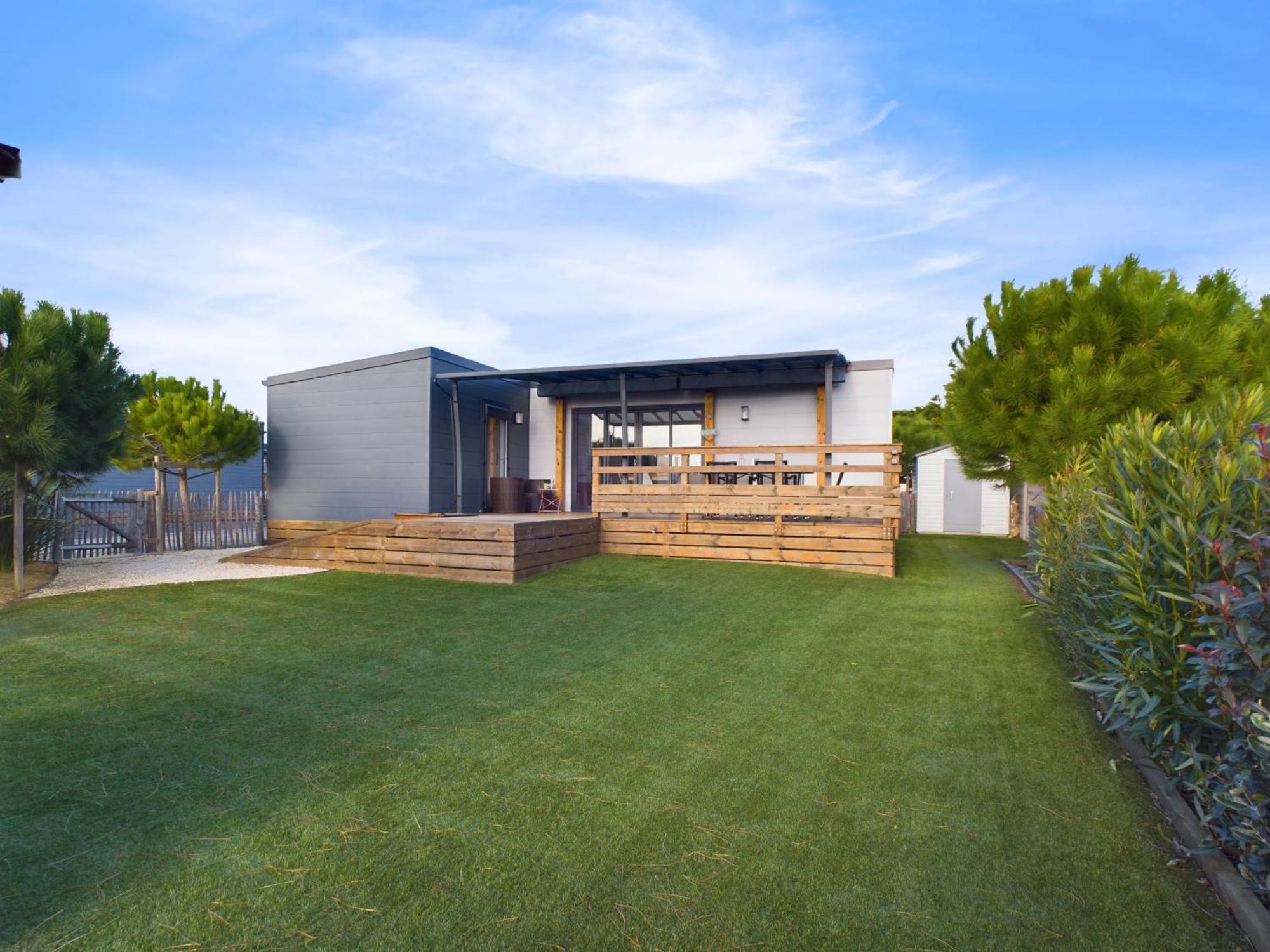 Beau Chalet Pour 4 Pers - Acces Piscine Chauffee Bretignolles-sur-Mer Bagian luar foto