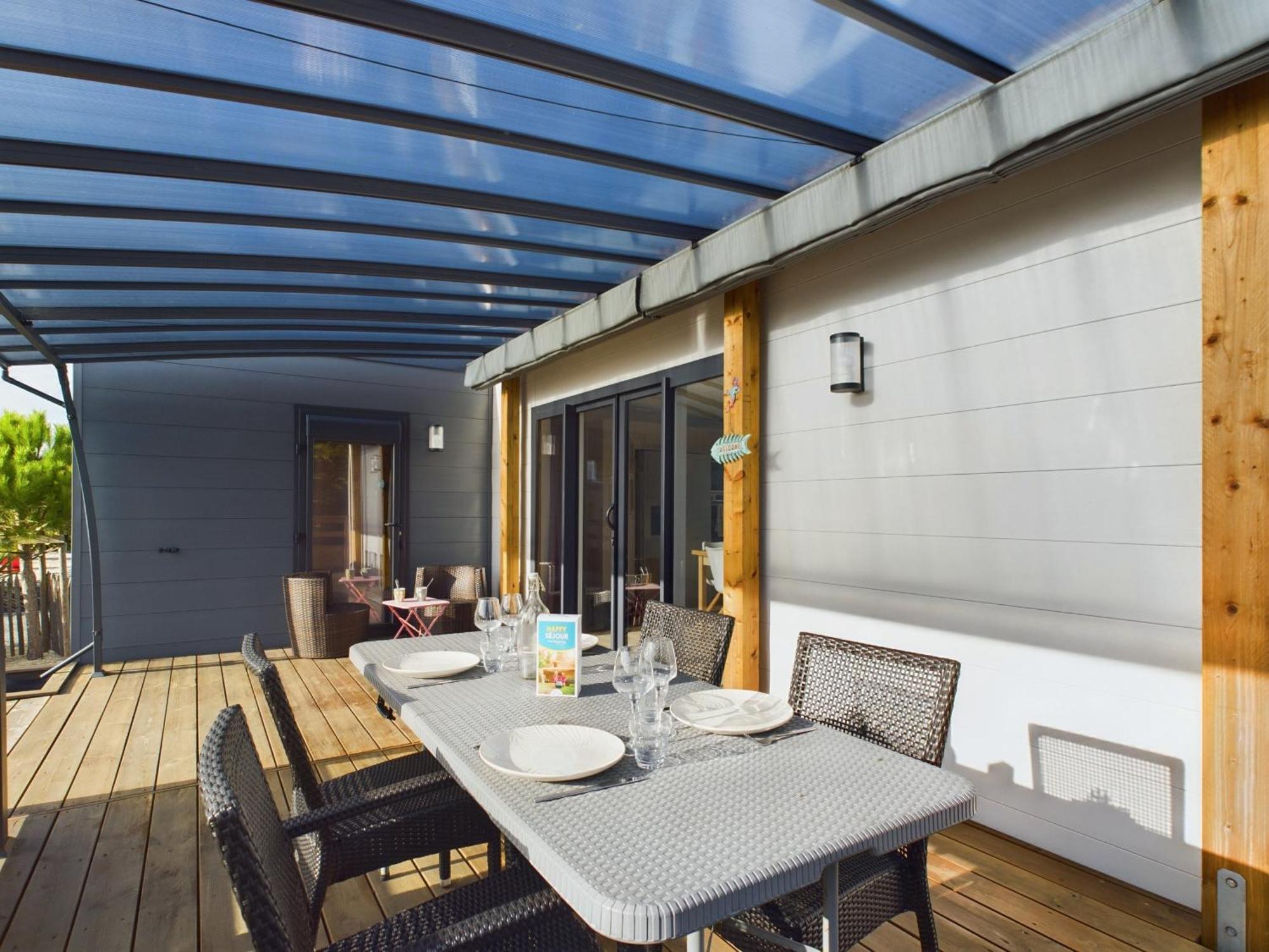 Beau Chalet Pour 4 Pers - Acces Piscine Chauffee Bretignolles-sur-Mer Bagian luar foto
